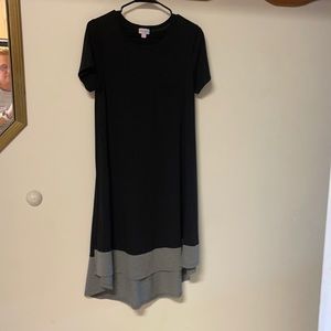 Lularoe dipped black Carly SZ! EUC